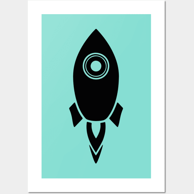 Rocket Wall Art by helengarvey